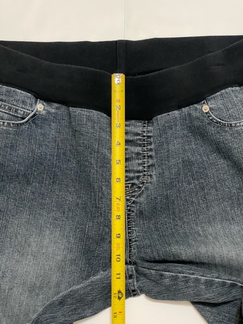 Oh Baby By Motherhood Comfort Waist Blue Denim Maternity Boot Cut Jeans Size M - Picture 8 of 12